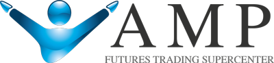 AMP Futures broker logo - supported on TradeStop